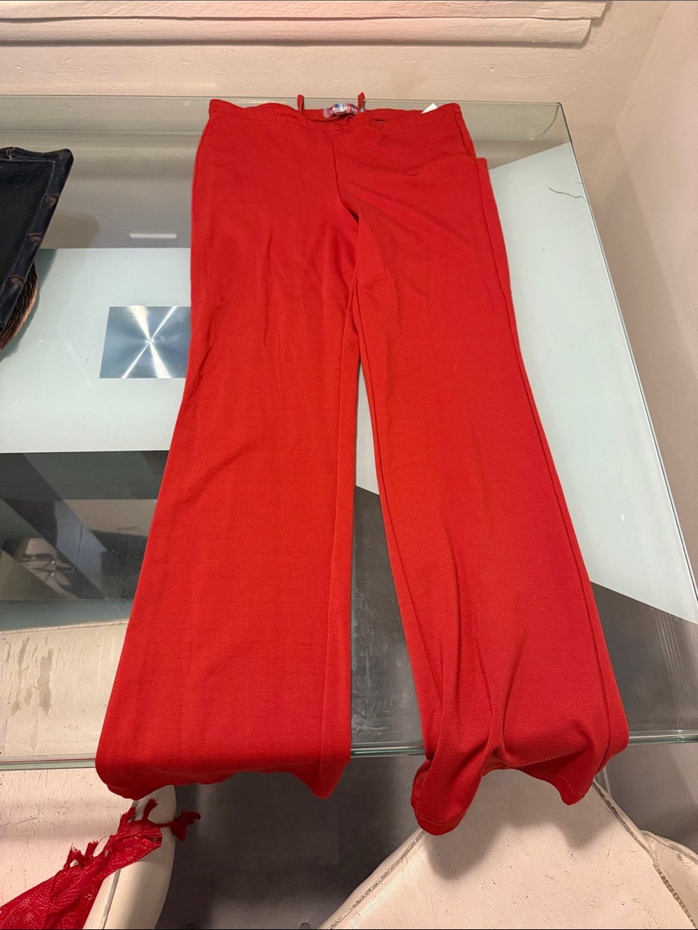 Urban Outfitters Red Wide-Leg Pants